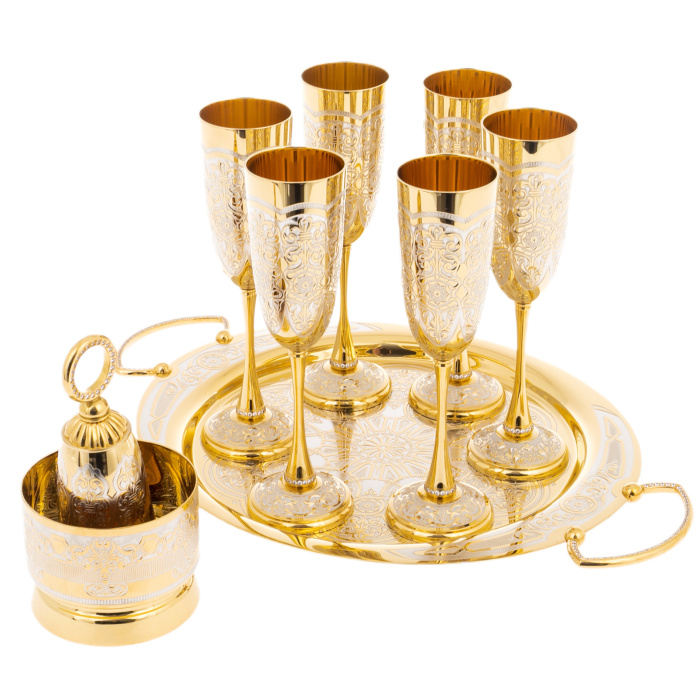 Набор для вина "Рассвет" на 6 персон, Златоуст - артикул: 301448 | Мосподарок 