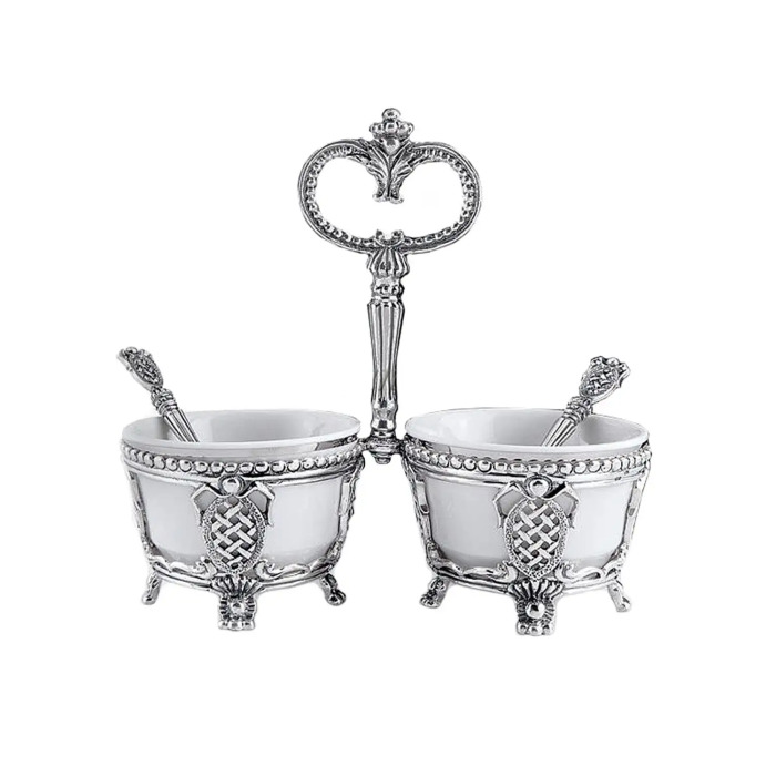 Серебряный набор для специй "Меценат" №2 с чернением - артикул: AK01116 - стоимость: 83 000 руб. Серебряный набор для специй "Меценат" №2 с чернением - артикул: AK01116 | Мосподарок