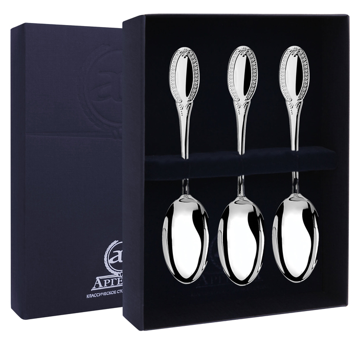 Серебряный набор чайных ложек "Император" L - артикул: AK01654 - стоимость: 32 100 руб. Серебряный набор чайных ложек "Император" L - артикул: AK01654 | Мосподарок