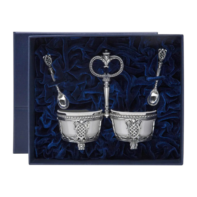 Серебряный набор для специй "Меценат" №2 с чернением Серебряный набор для специй "Меценат" №2 с чернением