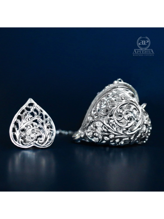 Ситечко для заваривания чая из серебра "Амур" - артикул: AK01288 - стоимость: 16 600 руб. Ситечко для заваривания чая из серебра "Амур" - артикул: AK01288 | Мосподарок