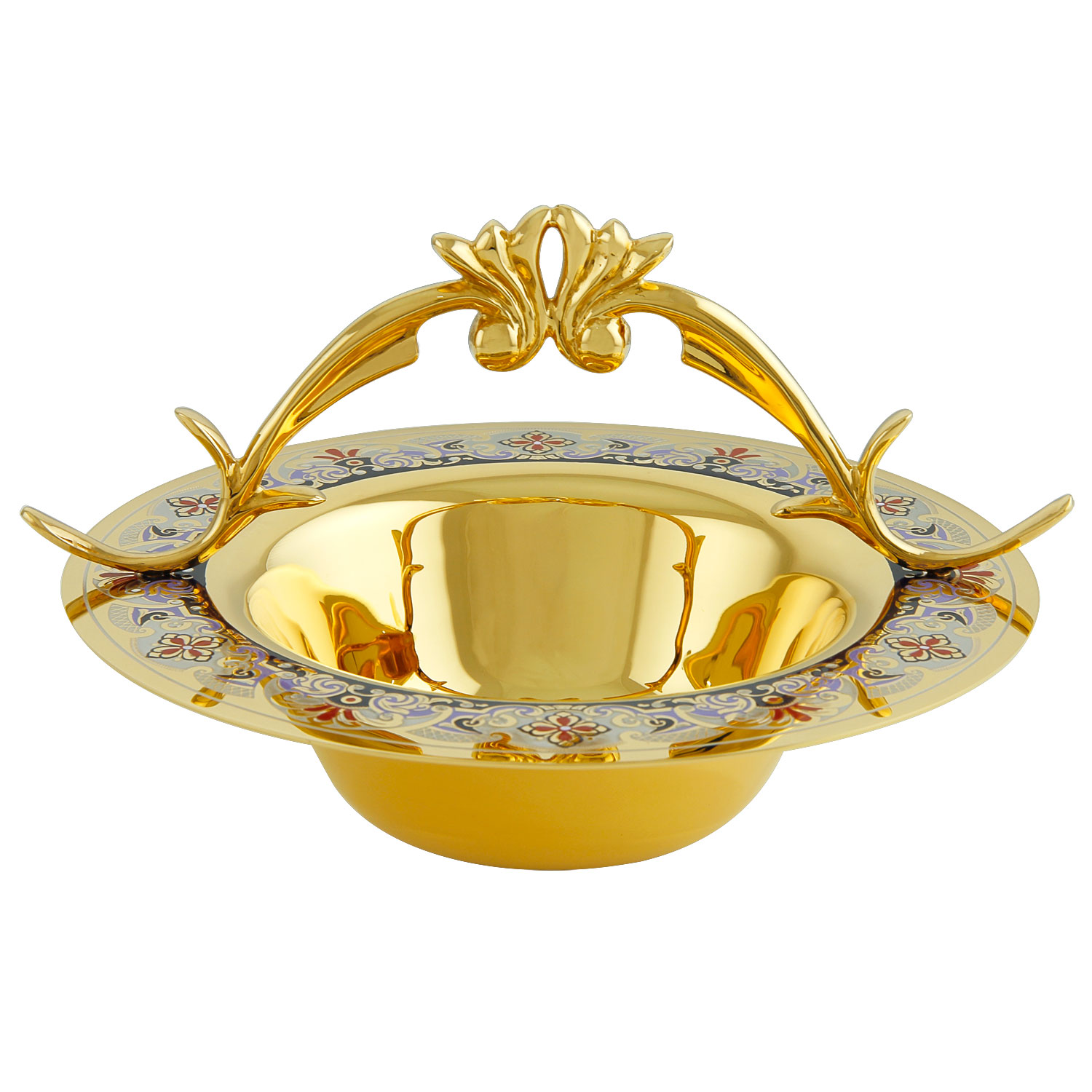 Конфетница украшенная «Златоуст» с эмалью