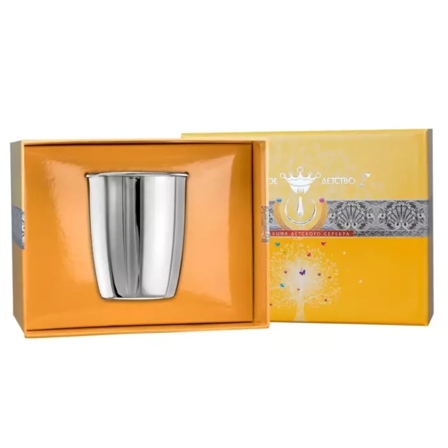 Серебряный детский стакан, на 1 персону Серебряный детский стакан, на 1 персону