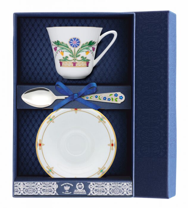Чайный набор фарфоровый "Сад - Замоскворечье" - артикул: AK01393 | Мосподарок 