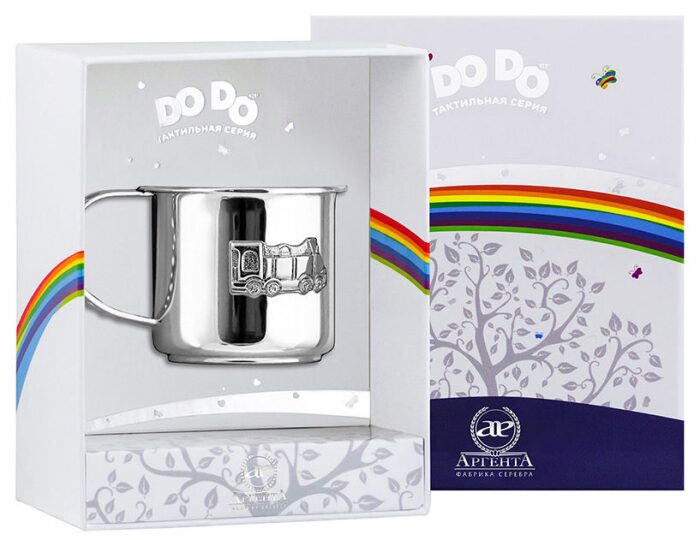 Детская серебряная кружка DODO "Паровозик" - артикул: AK01467 - стоимость: 24 700 руб. Детская серебряная кружка DODO "Паровозик" - артикул: AK01467 | Мосподарок