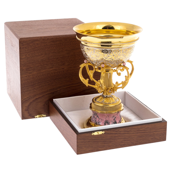 Кубок с родонитом, Златоуст - артикул: 301258 | Мосподарок 