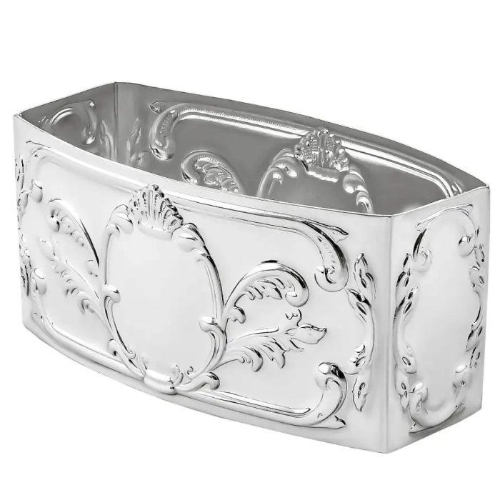 Набор серебряных колец для салфеток "Престиж" на 6 персон - артикул: AK01143 | Мосподарок 