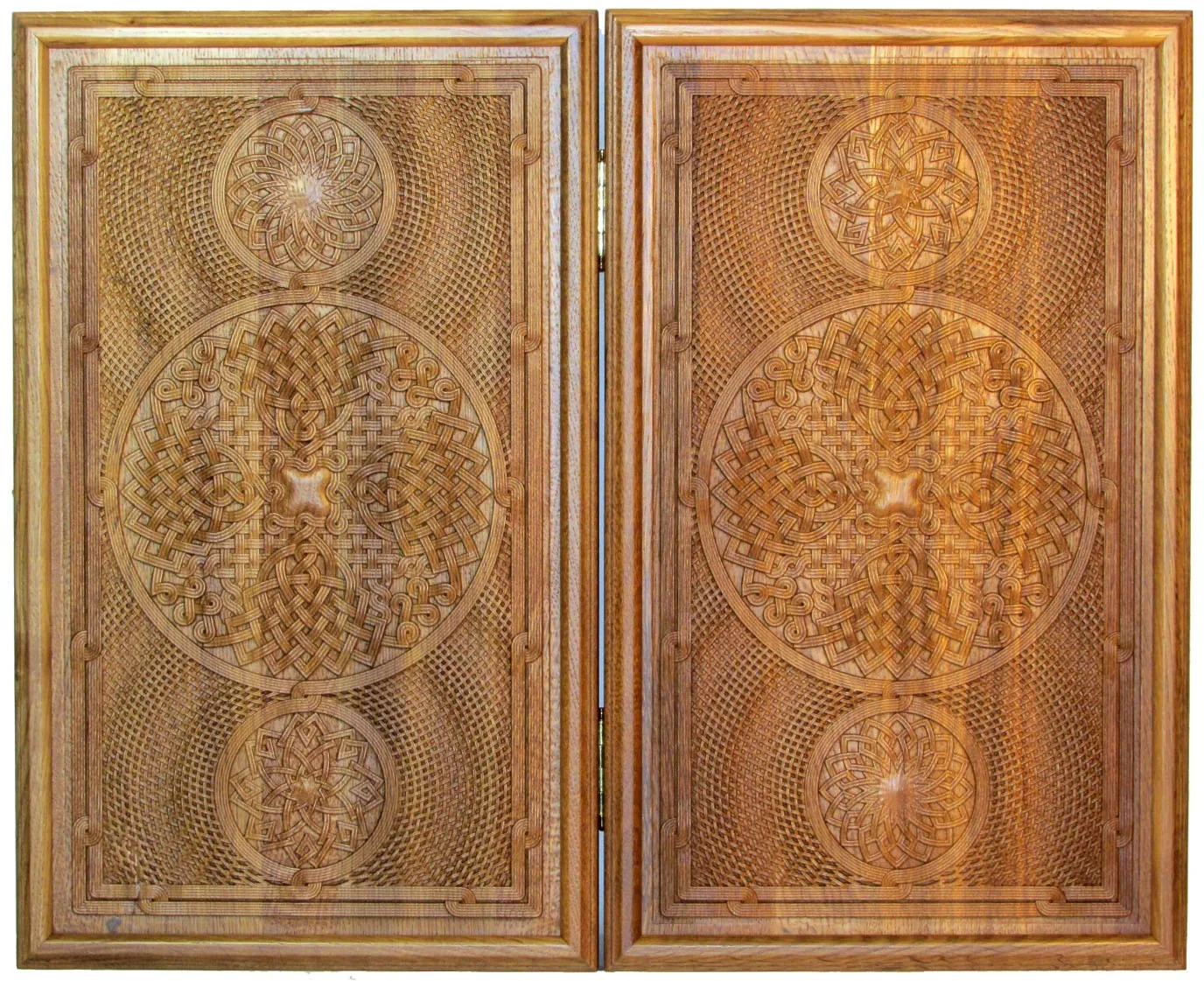 Резные двусторонние нарды из массива мореного дуба "Севанские-2" - артикул: 120-124 | Мосподарок 