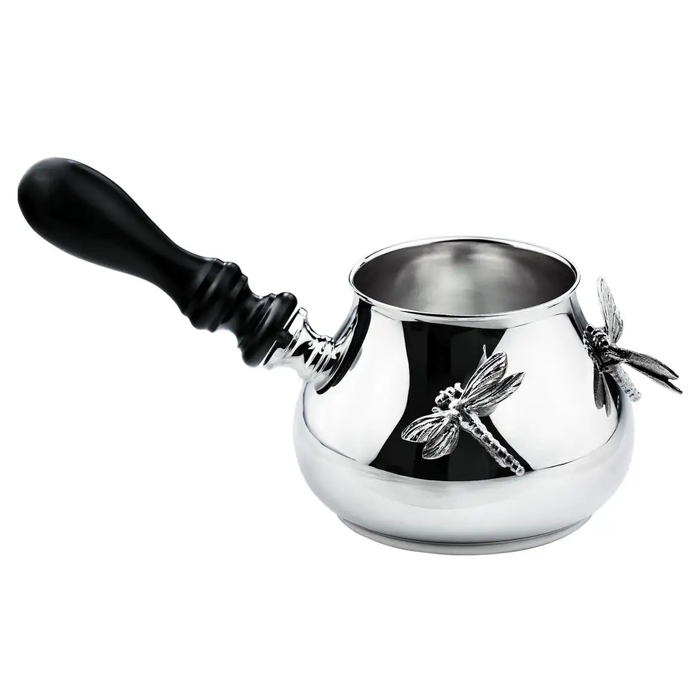 Серебряный набор для кофе "Стрекоза": ложка, турка, сливочник, сахарница - артикул: AK01744 | Мосподарок 
