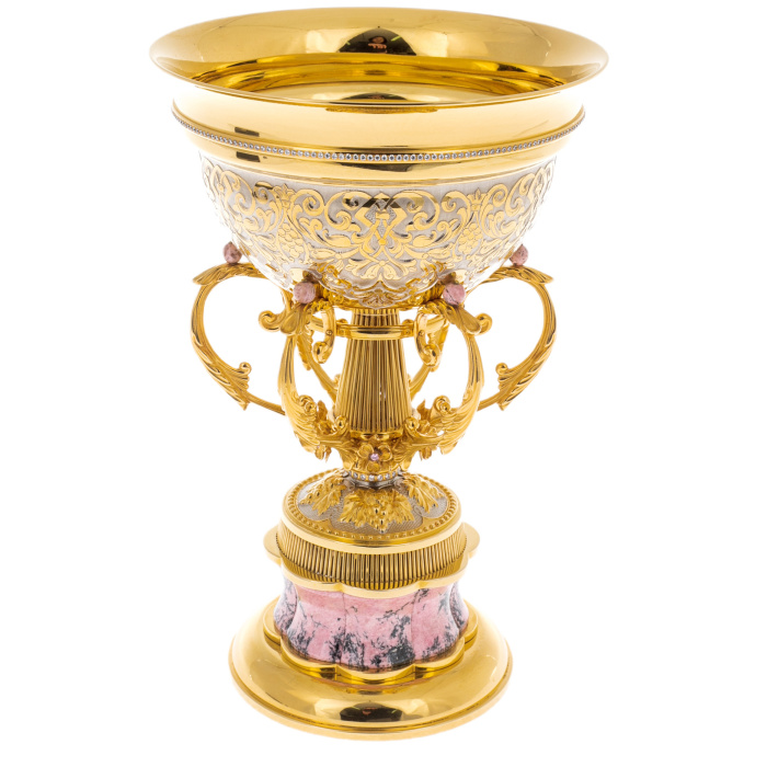Кубок с родонитом, Златоуст - артикул: 301258 | Мосподарок 