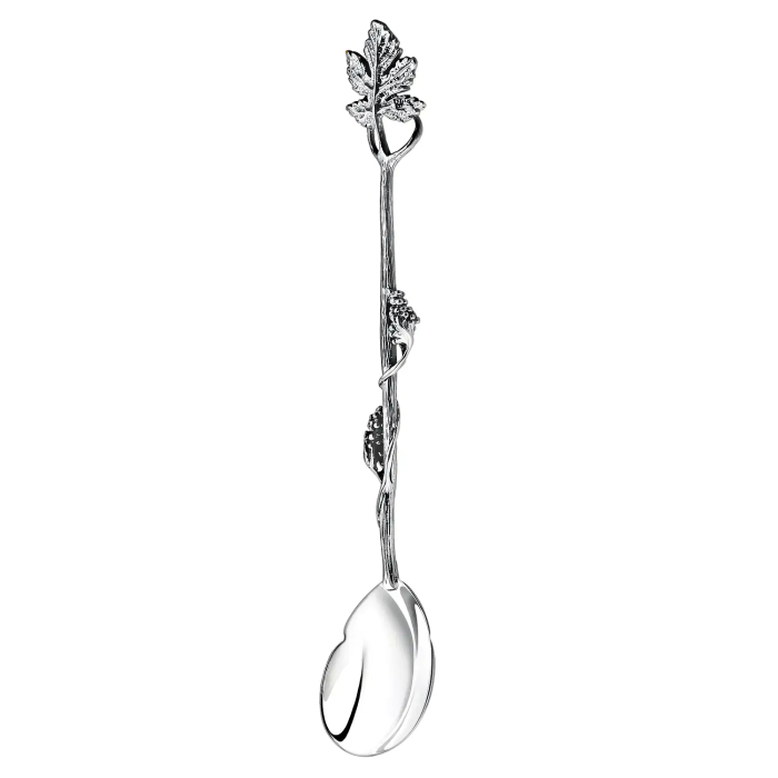 Чайная чашка из серебра "Виноград" с ложкой - артикул: AK01150 - стоимость: 51 500 руб. Чайная чашка из серебра "Виноград" с ложкой - артикул: AK01150 | Мосподарок