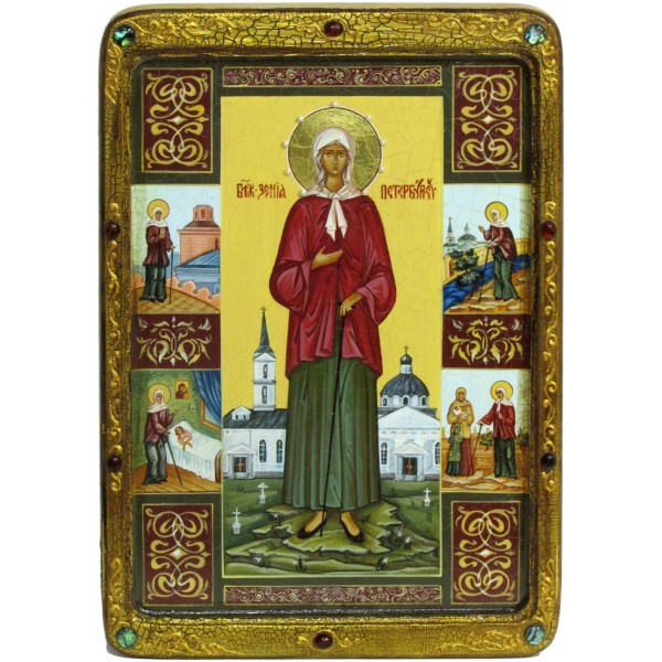 Живописная икона "Святая Блаженная Ксения Петербургская" - артикул: 819533 | Мосподарок 