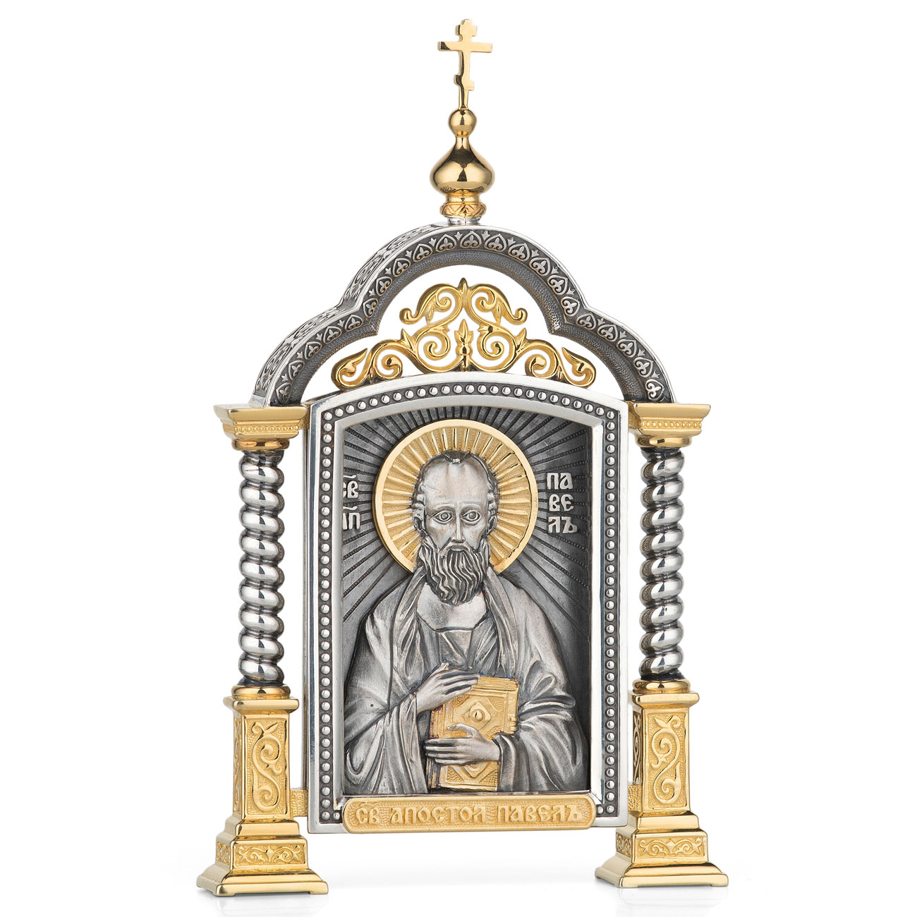 Парадная серебряная икона «Святой Павел» - артикул: ALT01532 | Мосподарок 