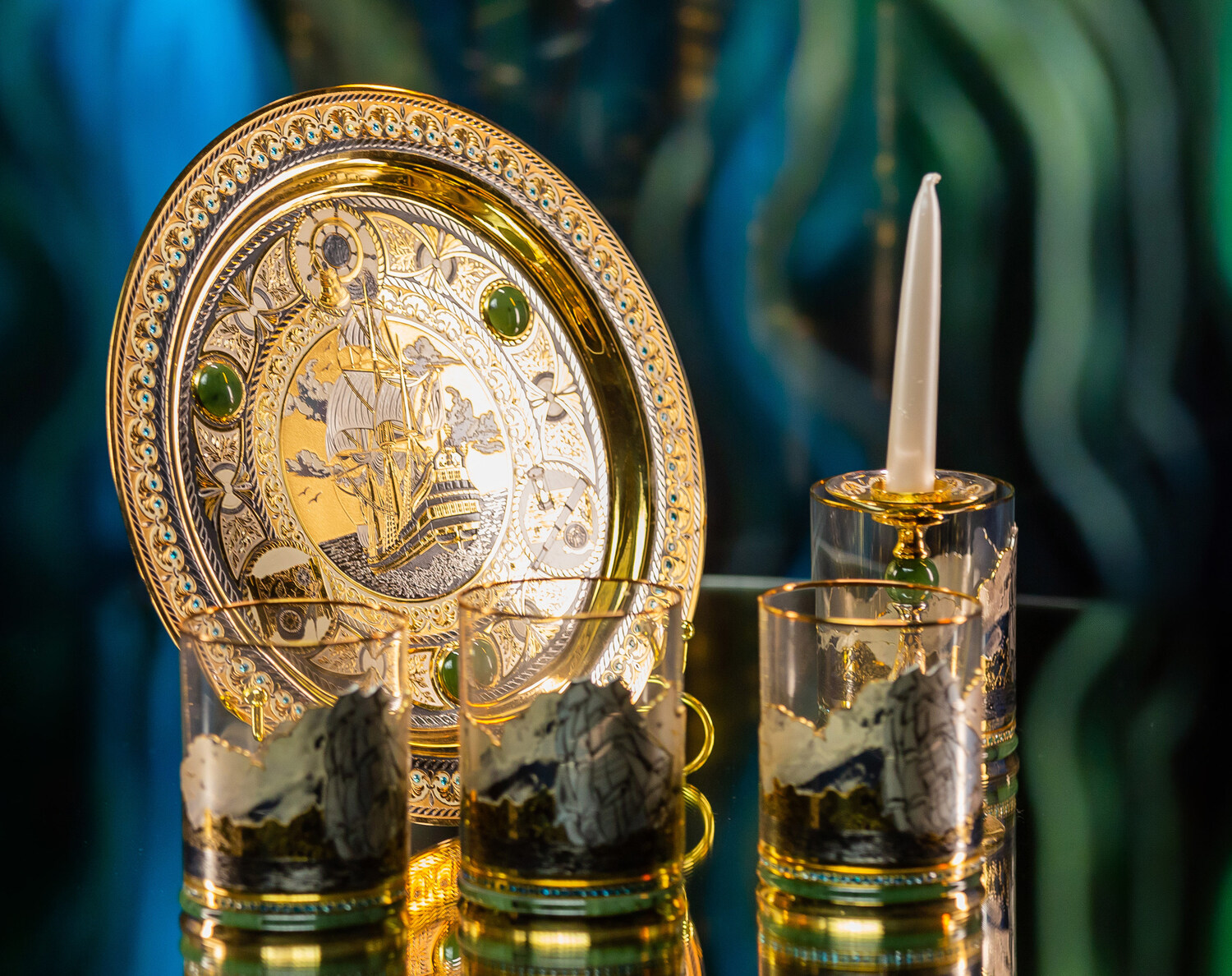 Питейный набор "Парус" (Златоуст) - артикул: 314117 | Мосподарок 