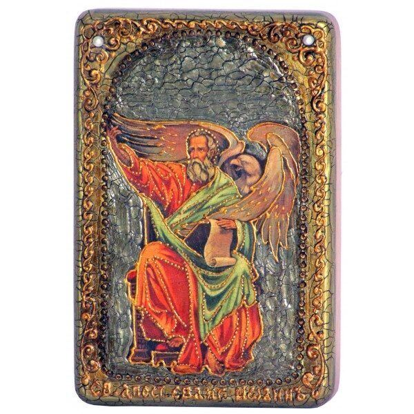 Настольная икона "Святой апостол и евангелист Иоанн Богослов" на мореном дубе - купить в Москве | Мосподарок 