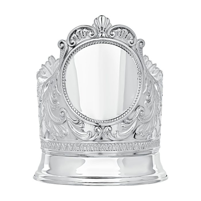 Серебряный подстаканник "Барокко" на 1 персону - артикул: AK01880 | Мосподарок 