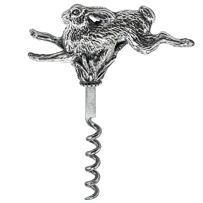 Серебряный штопор "Заяц" с чернением - артикул: AK01811 - стоимость: 58 400 руб. Серебряный штопор "Заяц" с чернением - артикул: AK01811 | Мосподарок