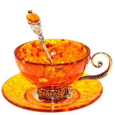 Чайный набор из янтаря «Антик»