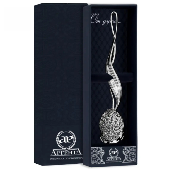 Ситечко для заваривания чая из серебра "Тюльпан" Ситечко для заваривания чая из серебра "Тюльпан"