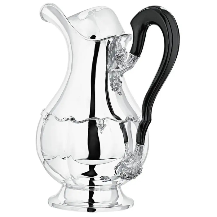 Кувшин серебряный с цветочным орнаментом и деревянной ручкой в футляре - артикул: AK01750 | Мосподарок 