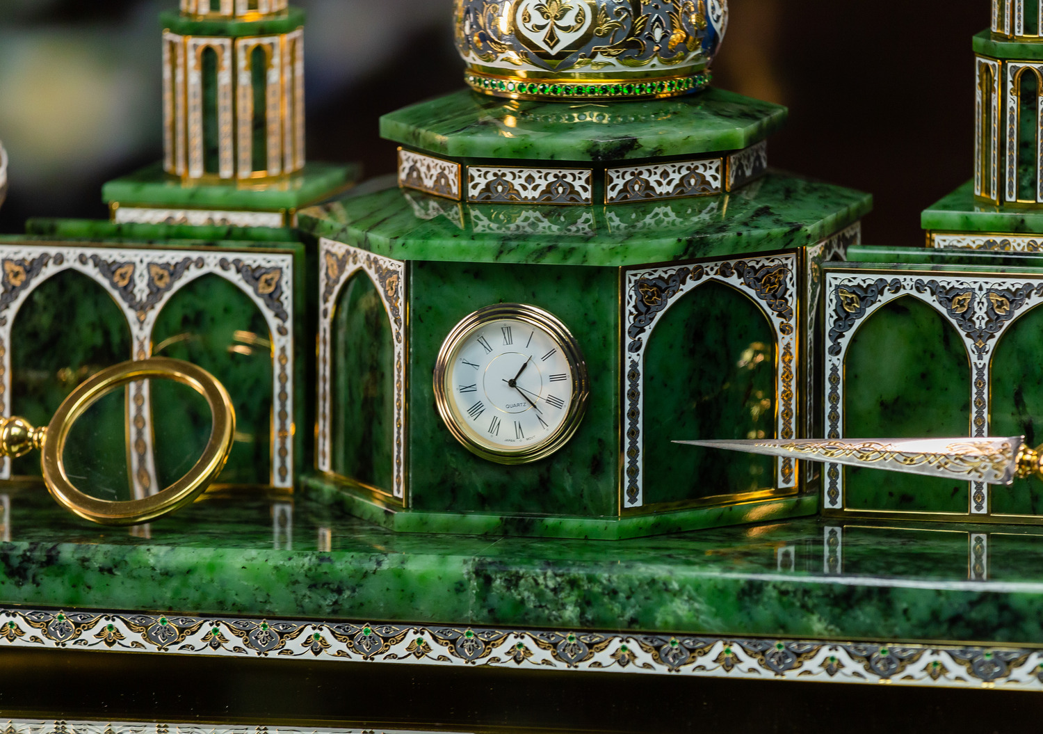 Настольный набор "Мечеть" из нефрита - артикул: 311597 | Мосподарок 