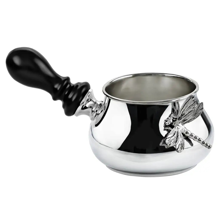 Серебряный набор для кофе "Стрекоза": ложка, турка, сливочник, сахарница - артикул: AK01744 | Мосподарок 