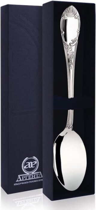Серебряная столовая ложка "Престиж" на 1 персону - артикул: AK01323 - стоимость: 31 200 руб. Серебряная столовая ложка "Престиж" на 1 персону - артикул: AK01323 | Мосподарок