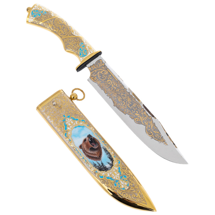 Набор для водки "Охотник" на 6 персон, Златоуст - артикул: 301604 | Мосподарок 