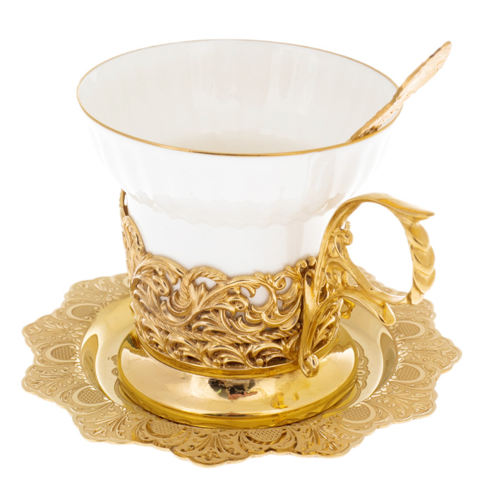 Кофейная пара "Малахитовая" Златоуст - артикул: 301288 | Мосподарок 