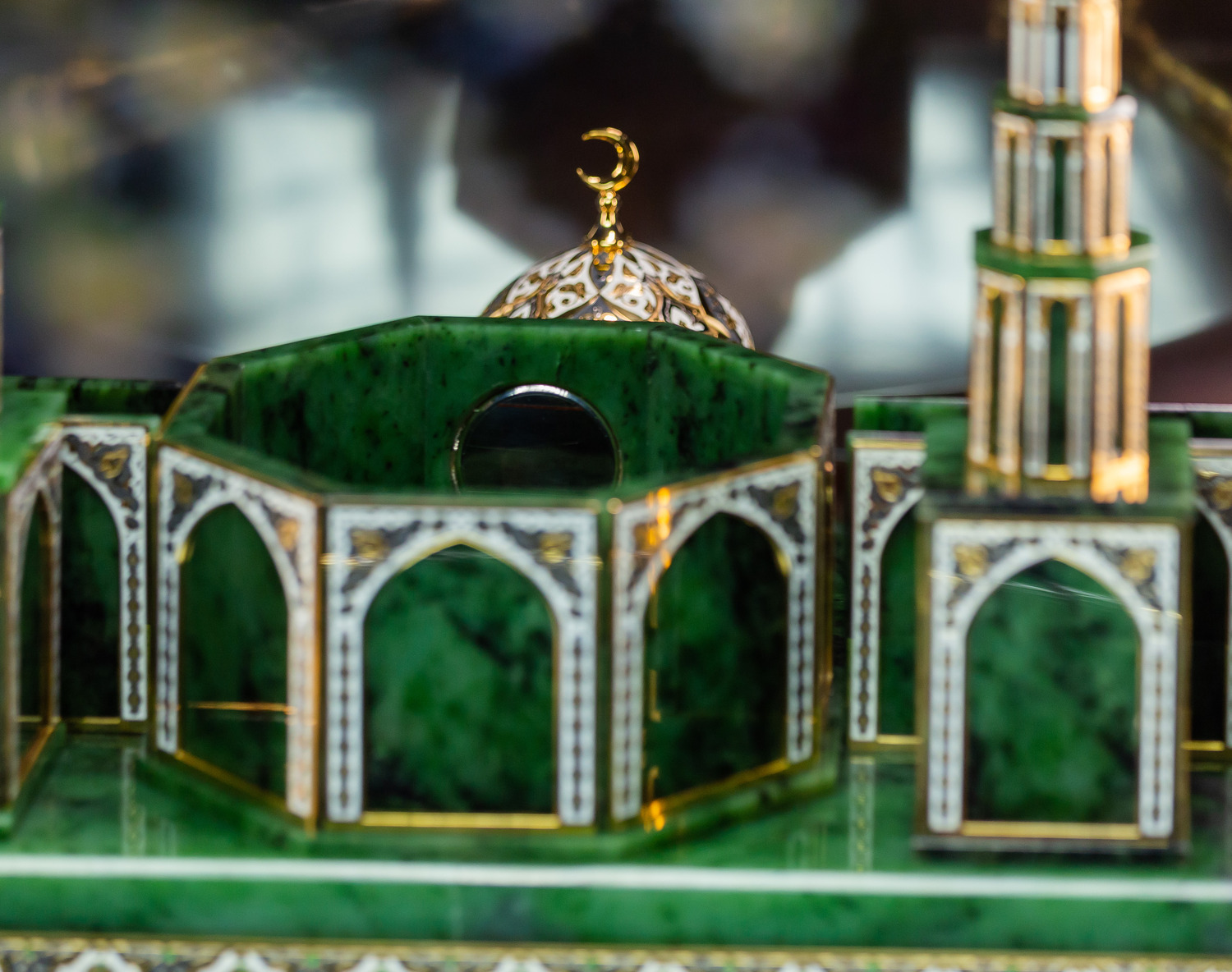 Настольный набор "Мечеть" из нефрита - артикул: 311597 | Мосподарок 
