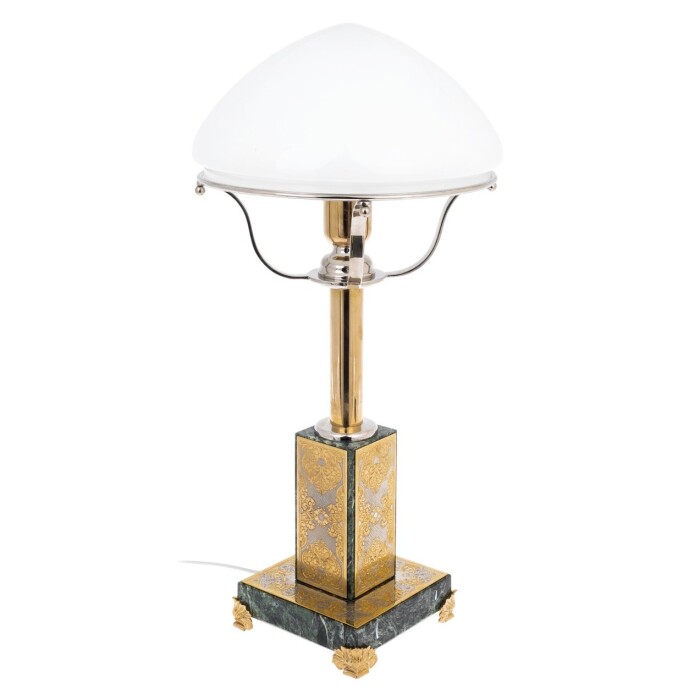 Лампа настольная из змеевика "Дворцовая" Златоуст - артикул: 301519 | Мосподарок 