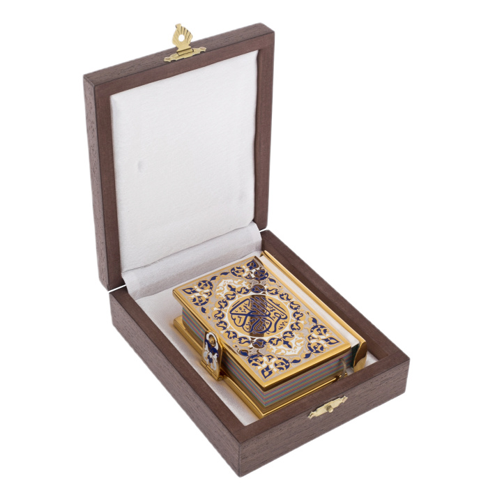 Коран малый "Вера" с синей эмалью, на арабском, Златоуст - артикул: 301366 | Мосподарок 