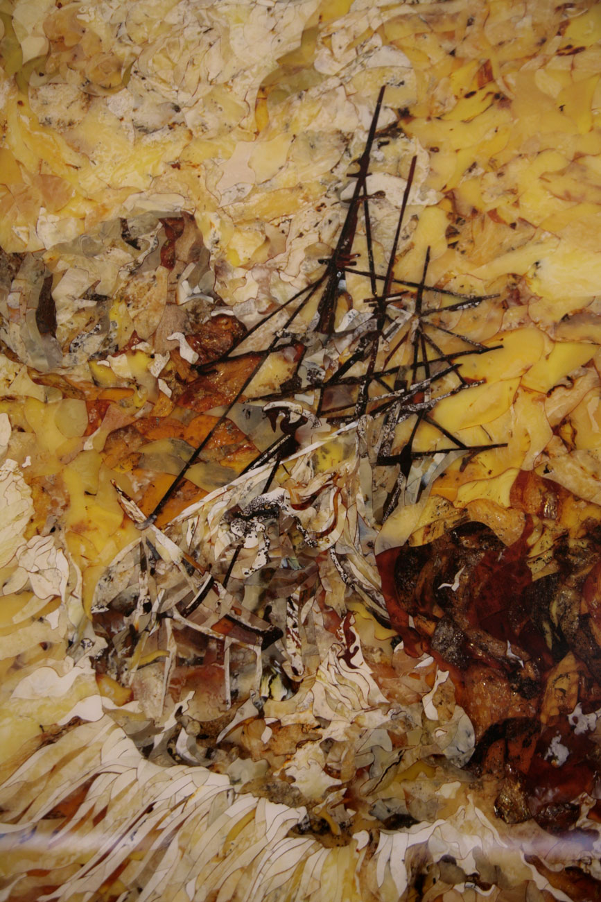 Панно из янтаря «Шторм» - купить в Москве | Мосподарок