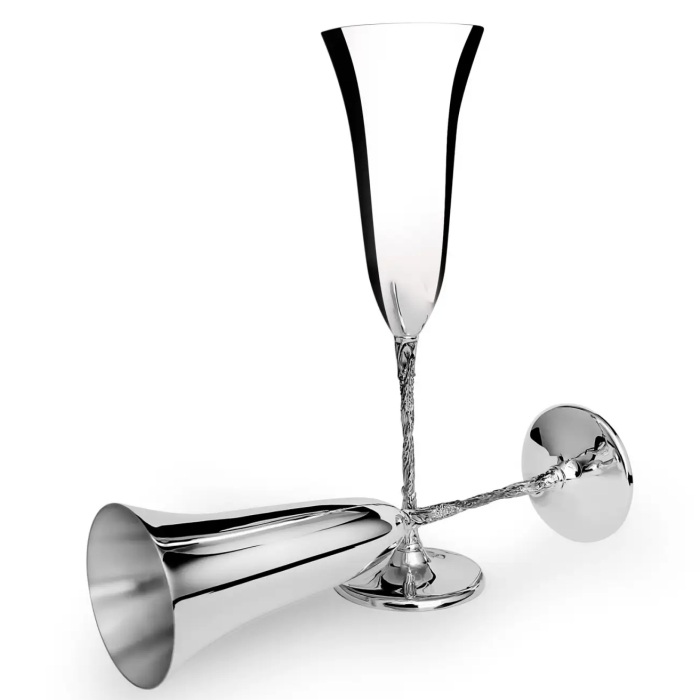 Набор серебряных фужеров "Виноградная лоза" - артикул: AK01110 - стоимость: 65 500 руб. Набор серебряных фужеров "Виноградная лоза" - артикул: AK01110 | Мосподарок