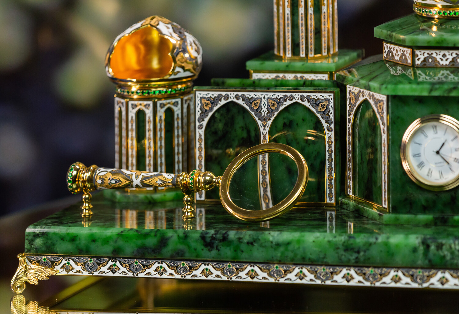 Настольный набор "Мечеть" из нефрита - артикул: 311597 | Мосподарок 
