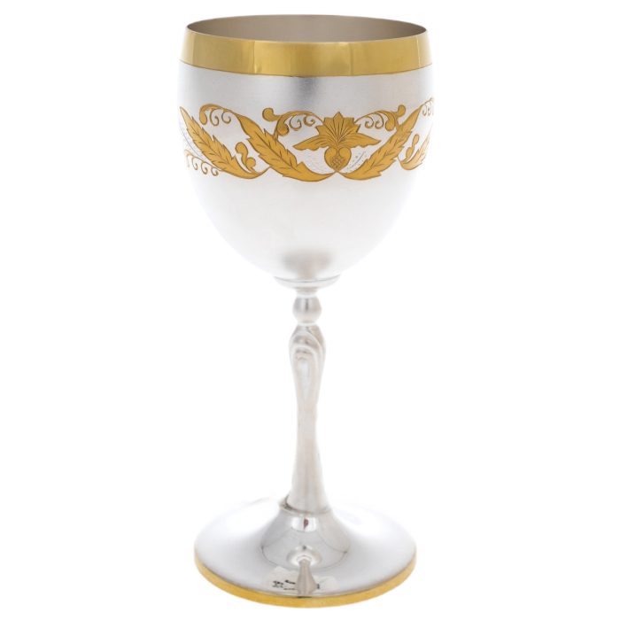Бокал серебряный "Версаль" с позолотой, №45 - артикул: AK01135 | Мосподарок 