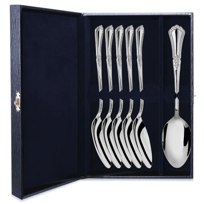 Серебряный набор столовых ложек "Фаворит" на 6 персон - артикул: AK01396 | Мосподарок 