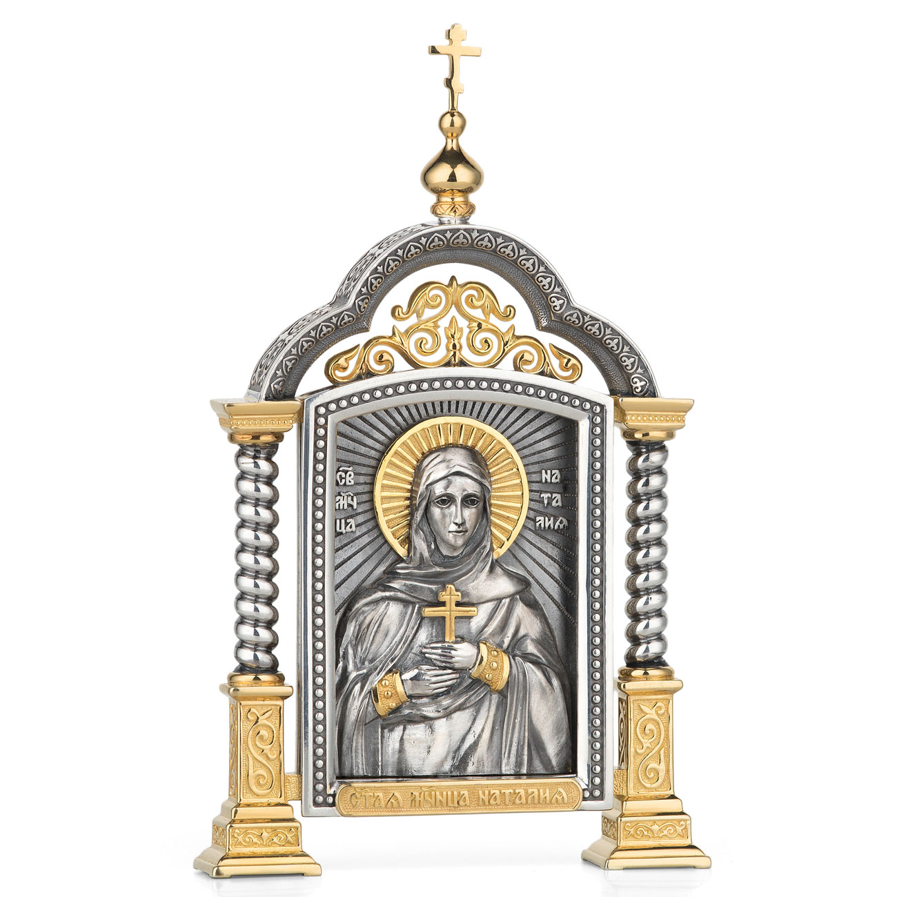 Парадная серебряная икона «Святая Наталия» - артикул: ALT01531 | Мосподарок 