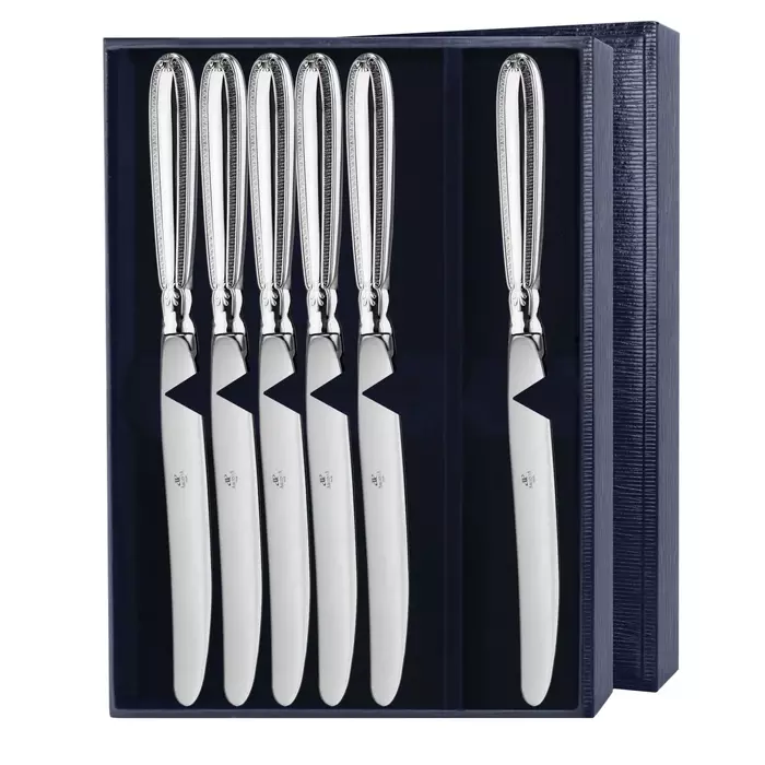 Набор столовых ножей из серебра "Император - артикул: AK01651 - стоимость: 116 300 руб. Набор столовых ножей из серебра "Император - артикул: AK01651 | Мосподарок