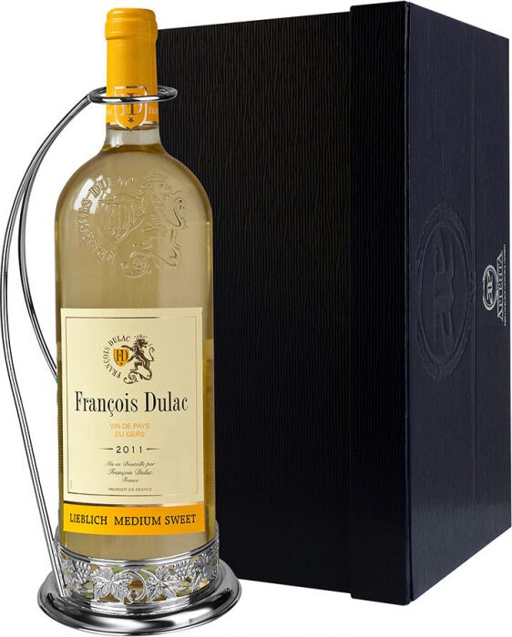 Подставка под бутылку из серебра "Виноград" - артикул: AK01552 | Мосподарок 