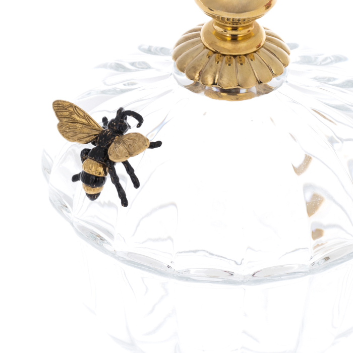 Медовница "Бутон" с белым фианитом, Златоуст - артикул: 301432 | Мосподарок 