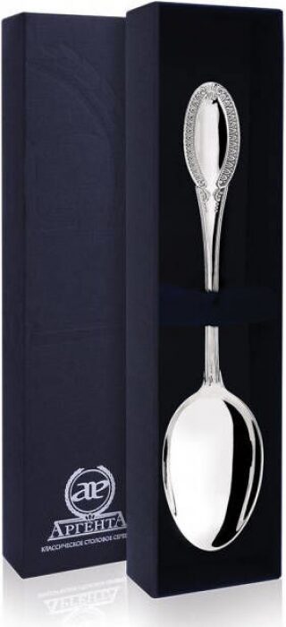Серебряная десертная ложка "Император" - артикул: AK01321 - стоимость: 17 400 руб. Серебряная десертная ложка "Император" - артикул: AK01321 | Мосподарок