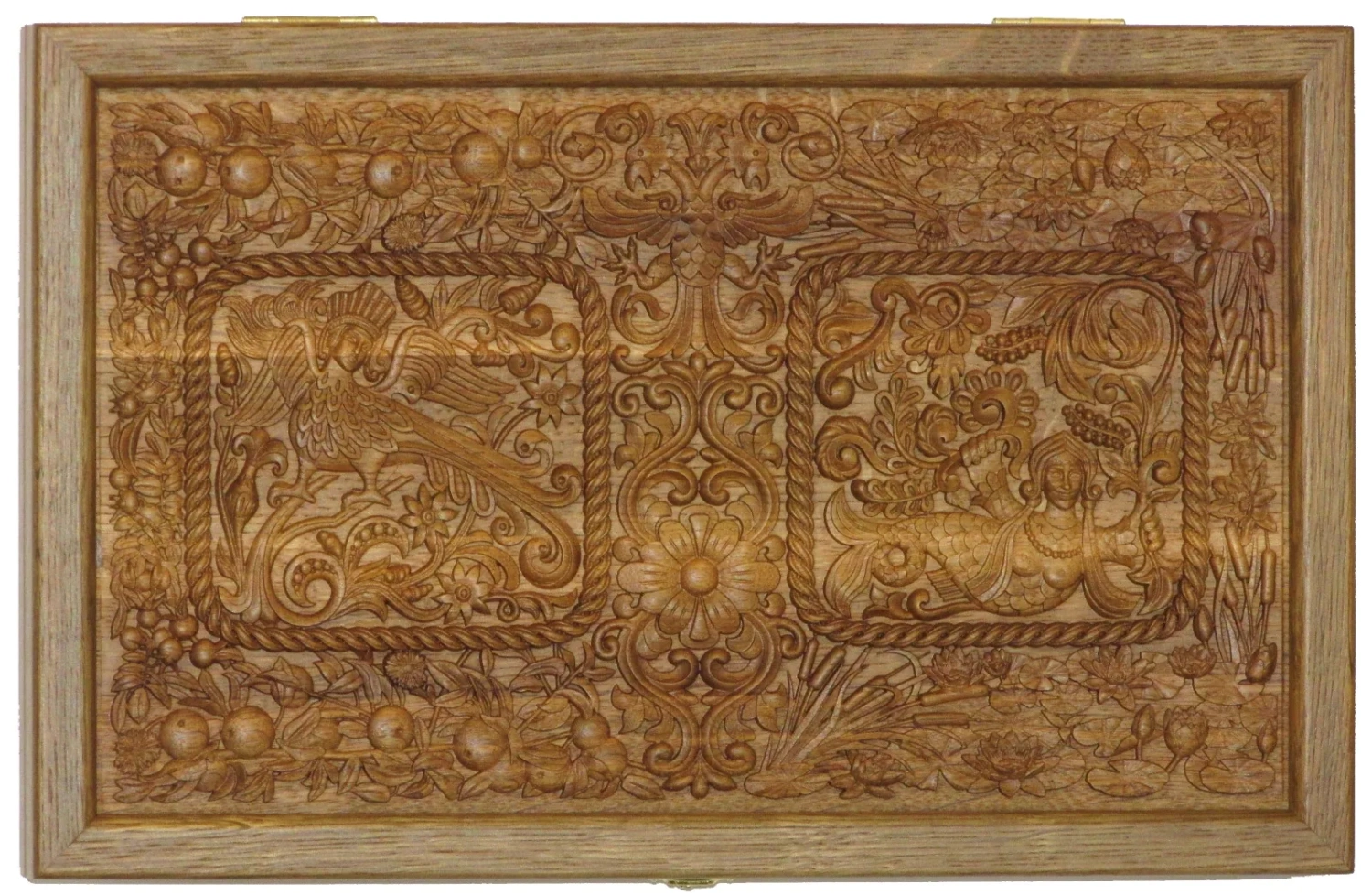 Резные дорожные нарды-шашки из массива чёрного дуба "Белокаменные-6" - артикул: 120-150 | Мосподарок 