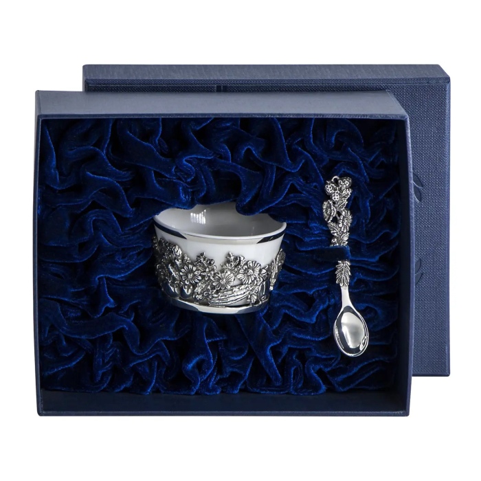 Серебряный набор для специй "Натюрморт" с чернением - артикул: AK01424 - стоимость: 36 400 руб. Серебряный набор для специй "Натюрморт" с чернением - артикул: AK01424 | Мосподарок