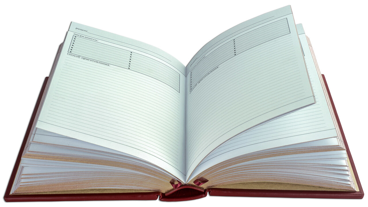 Книга в кожаном переплете "Книга для записи кулинарных рецептов" - купить в Москве | Мосподарок