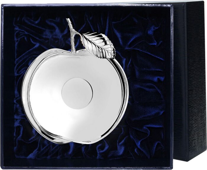 Серебряная ваза "Яблоко" - артикул: AK01519 | Мосподарок 