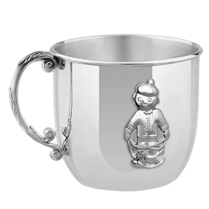 Набор серебряный детский КД "Мальчик": вилка, кружка, ложка, на 1 персону - артикул: AK01748 | Мосподарок 