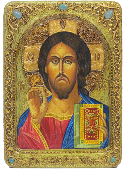Живописная икона "Господь Вседержитель"