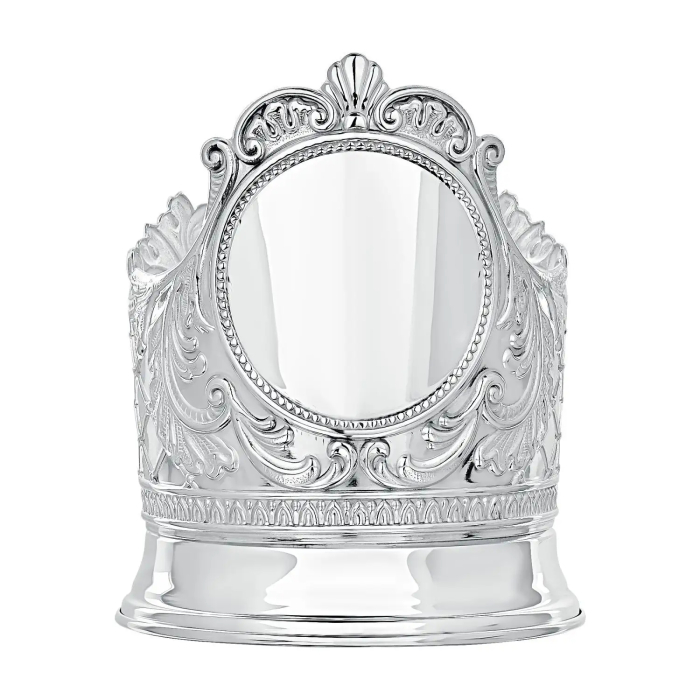 Серебряный подстаканник "Барокко" на 1 персону - артикул: AK01880 | Мосподарок 