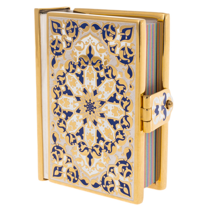 Коран малый "Вера" с синей эмалью, на арабском, Златоуст - артикул: 301366 | Мосподарок 